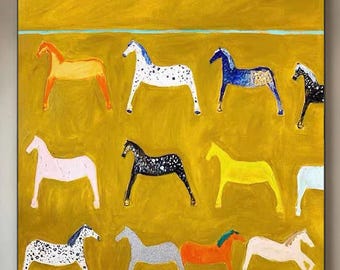 自由の力 馬の抽象画 - Etsy 日本