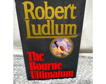 The Bourne Ultimatum Robert Ludlum 1990 First Edition Hardcover Novel