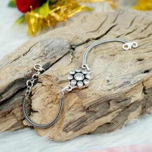 925 Sterling silver Cubic Zirconia bracelet Natural White CZ Gemstone Bracelet Handmade Bracelet Wedding Gift Gift For Her Gift For Mom