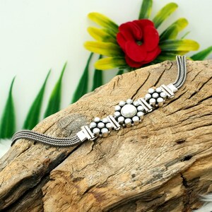 925 Sterling silver Pearl bracelet Natural White Pearl Gemstone Bracelet Handmade Bracelet Wedding Gift Gift For Her Gift For Mom
