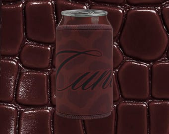 Enfriador de latas de neopreno Red Leopard 'C*nt'
