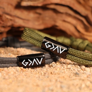 God is greater than the highs and lows Inspirational bracelet,Men Christian gift,encouragement gift,Religious jewelry,gift from Godfather