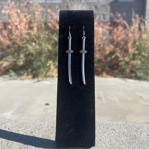 Sword Dangle Earrings: Handmade Edgy Gothic Jewelry