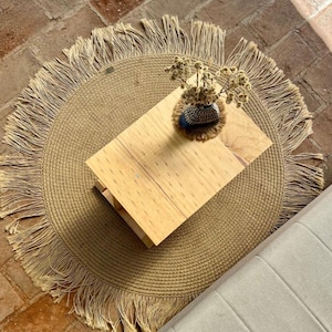 Anleitung für einen Jute-Teppich, der über ein rundes Seil gehäkelt wird (Spanisch und Englisch) / Anleitung für einen runden Teppich, der über ein Seil gehäkelt wird Bild 2