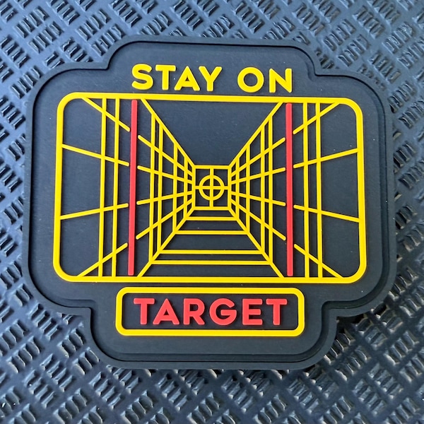 Parche de PVC de Star Wars MANTENTE EN EL OBJETIVO