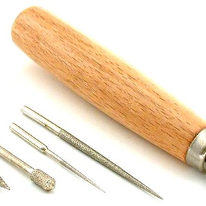 1 Set of Quality Professional Jeweler Bead Reamer for Large hole pearl or Gemstone