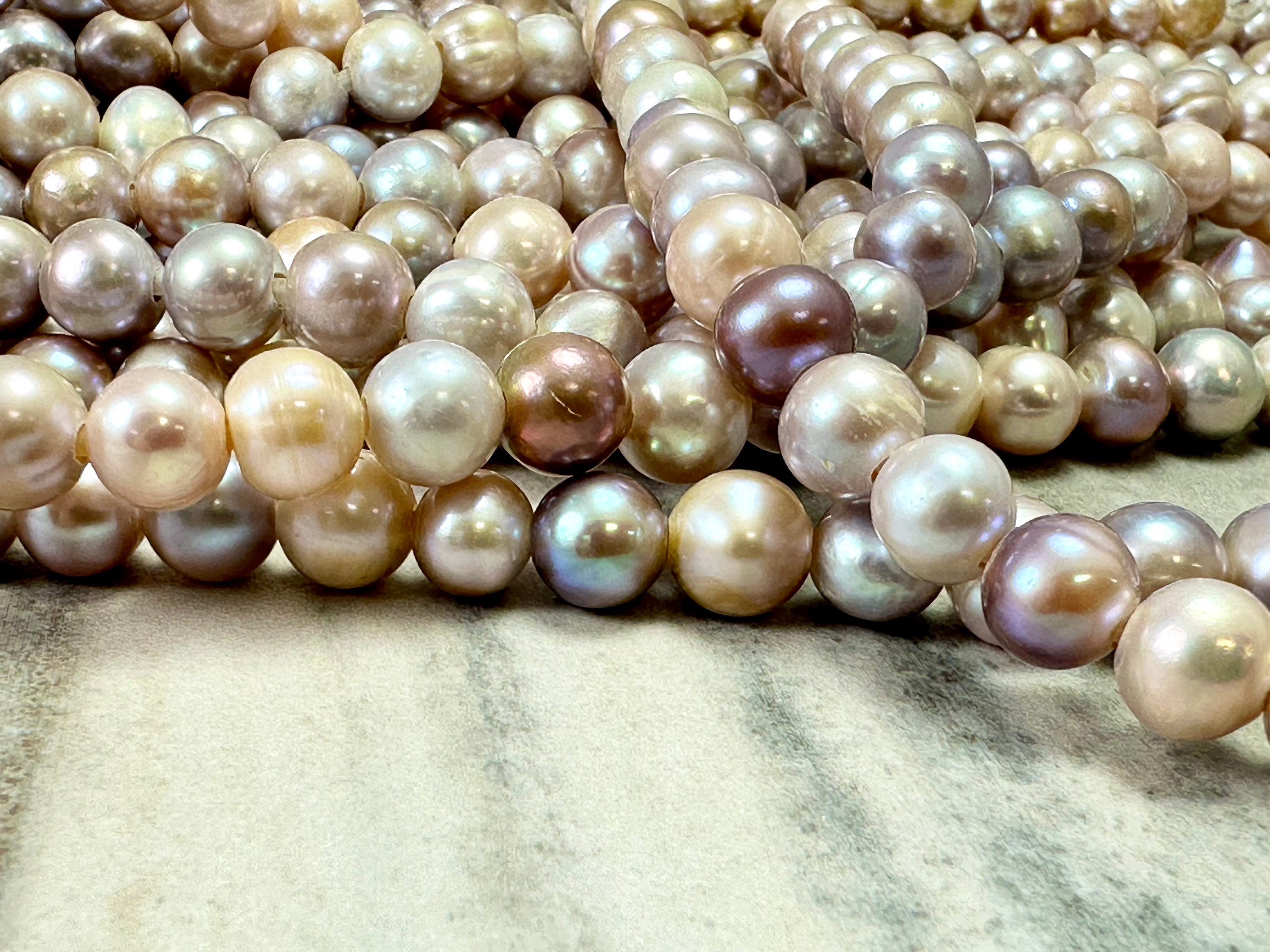 Uneven Pearls 44 Cm freshwater Pearls Pearl Necklacepearl -  UK