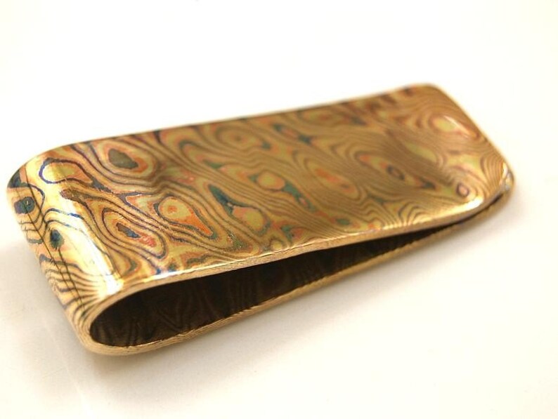 Tri Metal Mokume Money Clip Etsy - image 0