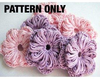 crochet flower pattern 10 petal flat flowers instant etsy 10 petal flower template