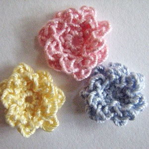 Crochet Flower Pattern Tiny Ruffle Flower Instant Download image 3