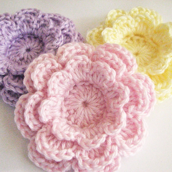 Large Crochet Flower Etsy