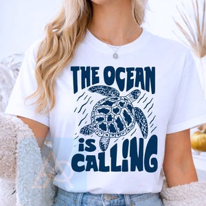 The Ocean Is Calling PNG Meeresschildkröte Meeresliebhaber PNG Küstenwild lebende Tiere Meeresleben Natur Kunst |Digitaler Download Bild 4