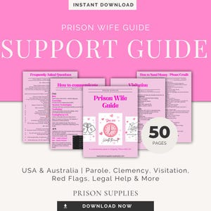Prison Wife Guide 50‑Page PDF | Parole, Visitation, Legal & Emotional Support – USA + Australia