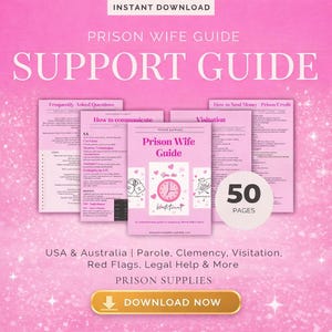 Prison Wife Guide 50‑Page PDF | Parole, Visitation, Legal & Emotional Support – USA + Australia