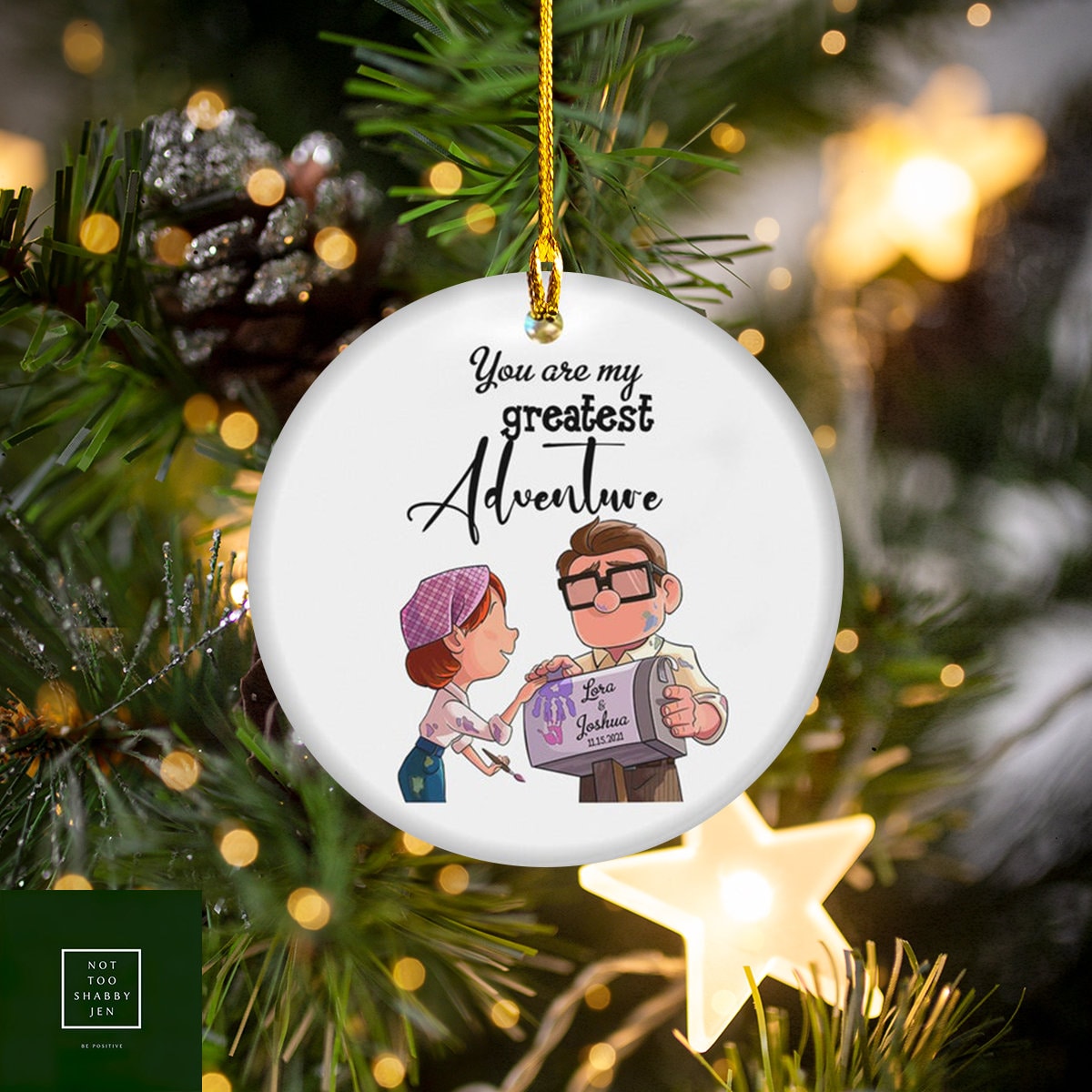 Discover Christmas Ornament Disney Ornament UP Disney Ornament Carl And Ellie Ornament