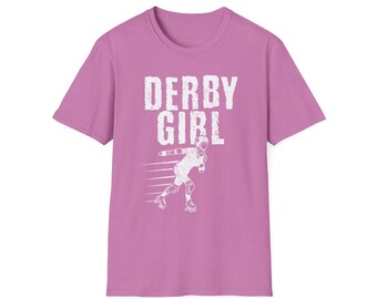 Derby Doll Skater Girl T-Shirt: Roller Skate Jammer Design