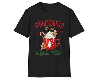 Gingerbread Latte Coffee Club Christmas Mug Adult Unisex Softstyle T-Shirt