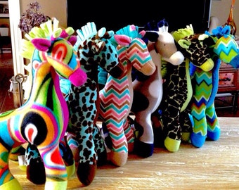 Plush Stuffed Giraffe - you design