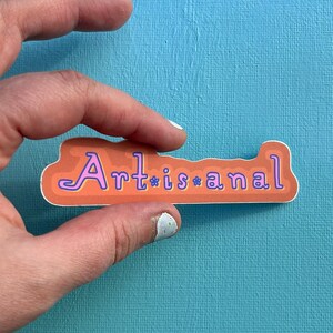 Artesanal ~ Adesivo de arte fosca à prova d'água e de longa duração