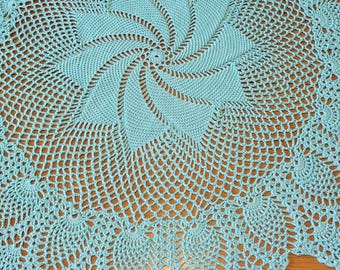 AQUA Pineapple Pinwheel DOILY