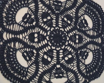 BLACK Mama Killa Skull Doily