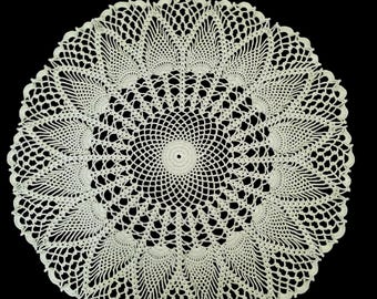 22 inch Round Frosty Green doily