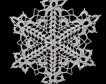 SNOWFLAKE DOILY - 13 INCHES