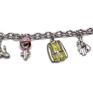 Make Your Own Custom Charm Bracelet, Custom Construction Jewelry Design, Includes 6 Charms image 3