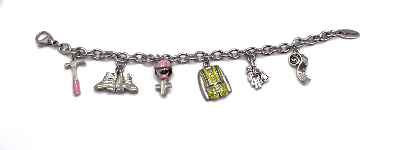 Make Your Own Custom Charm Bracelet, Custom Construction Jewelry Design, Includes 6 Charms image 3