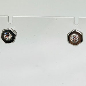 Nut and Crystal Stud Earrings image 2