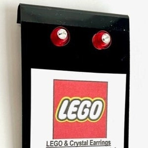 Lego & Crystal Earrings image 1