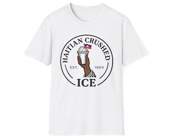 Haitian Crushed Ice T-Shirt for Summer Fun, Celebrate Culture, Perfect Gift for Festivals, Beach Days, Ice Cream Lovers, Streetwear
