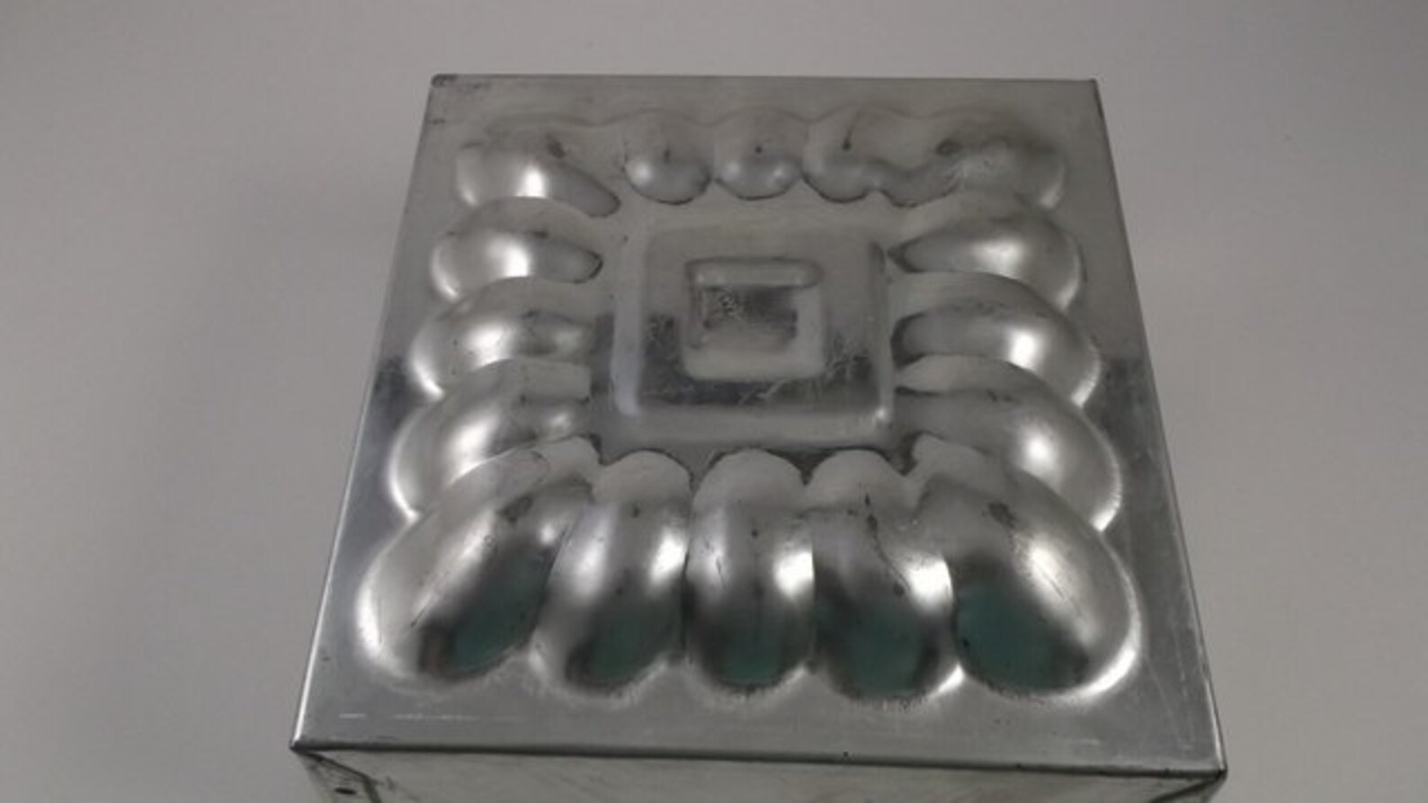 Vintage Mold Tin Ice Cream Mold Square Ice Cream Cake Mold Etsy