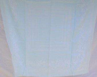 Vintage Tablecloth, Damask Tablecloth, Mint Green Damask Tablecloth, 50 x 48