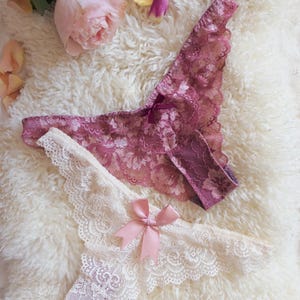 Digital Sewing Pattern – Lace Panties with Cotton Lining – PDF Pattern and Instruction for Handmade Lingerie Bottoms (Sizes XS–XL)