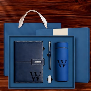 Personalized Notebook Set With Cup & Pen, End Of Year Thank You Gift, Staff Christmas gift
