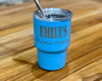 3oz Mini Stainless Steel Tumbler: Custom Engraved Espresso Shot Cup