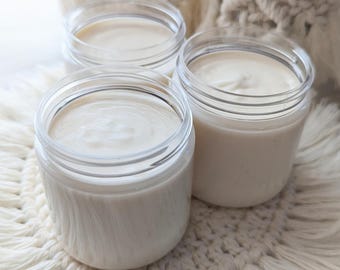 Night Blooming Jasmine and Orange Blossom Body Cream: Handmade with Cupuacu Butter