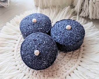 Purple solid shampoo bar for white or silver hair, eco friendly zero waste solution to bottled shampoo, hair care, Moonlight in the Tropics