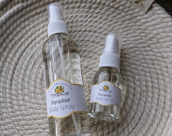 Tropical Paradise Body Spray: Moisturizing After Sun Skincare