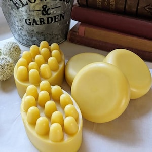 Unscented lotion bars, massage bar, puck style or mini, natural cocoa butter, aloe vera oil nourishing for skin in reusable tin zero waste