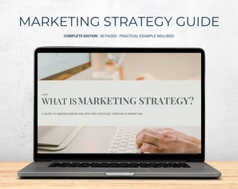 Marketing Strategy Guide | Comprehensive Guide | PDF download