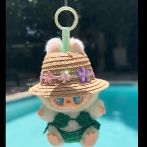 Handmade 2-in-1 Gem Headband for Labubu