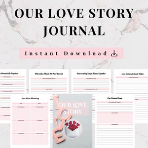 Our Love Story Journal PDF | Romantic Keepsake, Couple’s Memory Book, Relationship Tracker, Shared Moments Diary, Gift for Partners