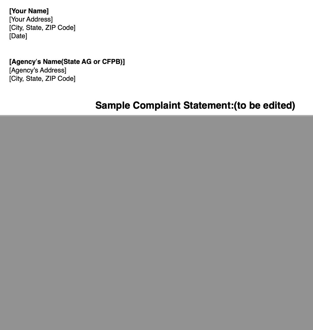 Debt Collection Harassment Letter Kit | FDCPA Consumer Rights Templates ...
