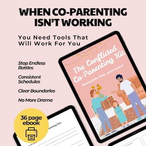 Kindererziehungs-Set für Kinder | Druckbarer Planer, Tracker, Skripte, Logs & Grenzen für konfliktreiche Kindererziehung