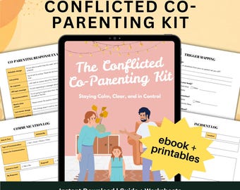 Kit per la gestione congiunta dei conflitti, Agenda per la gestione congiunta dei conflitti elevati, Fogli di lavoro stampabili per la gestione congiunta dei conflitti, Registro delle comunicazioni sull'affidamento, PDF compilabile