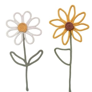 Knitted Wire Flower - Daisy - Sunflower