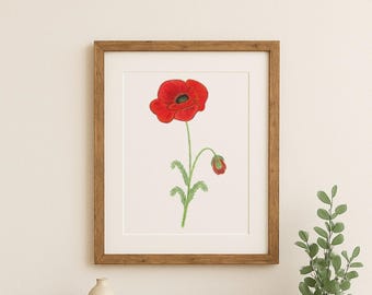 Poppy Watercolor (Digital Download)
