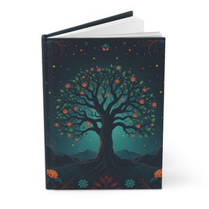 Tree of Life Hardcover Journal, Perfect for Journaling, Gift for Writers, Nature Lovers, Eco-Friendly Notebooks, Inspirational Gifts